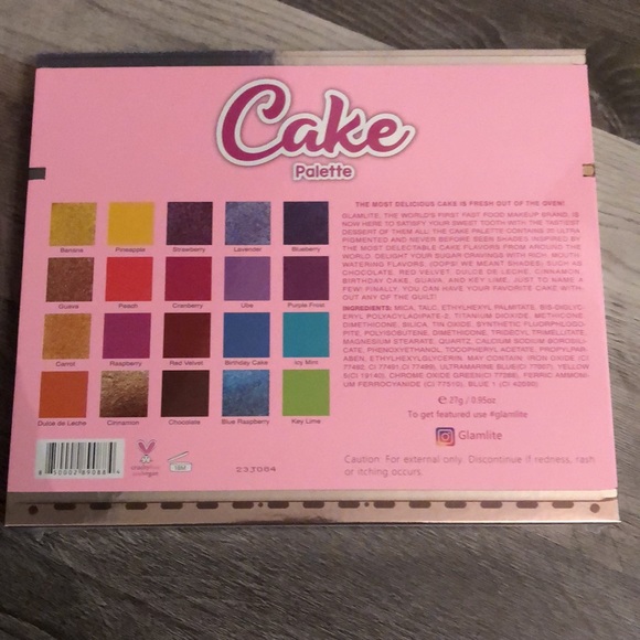 Glamlite Cake Palette 20 Pan Eyeshadow Palette Sealed 27g NIB - Picture 5 of 13